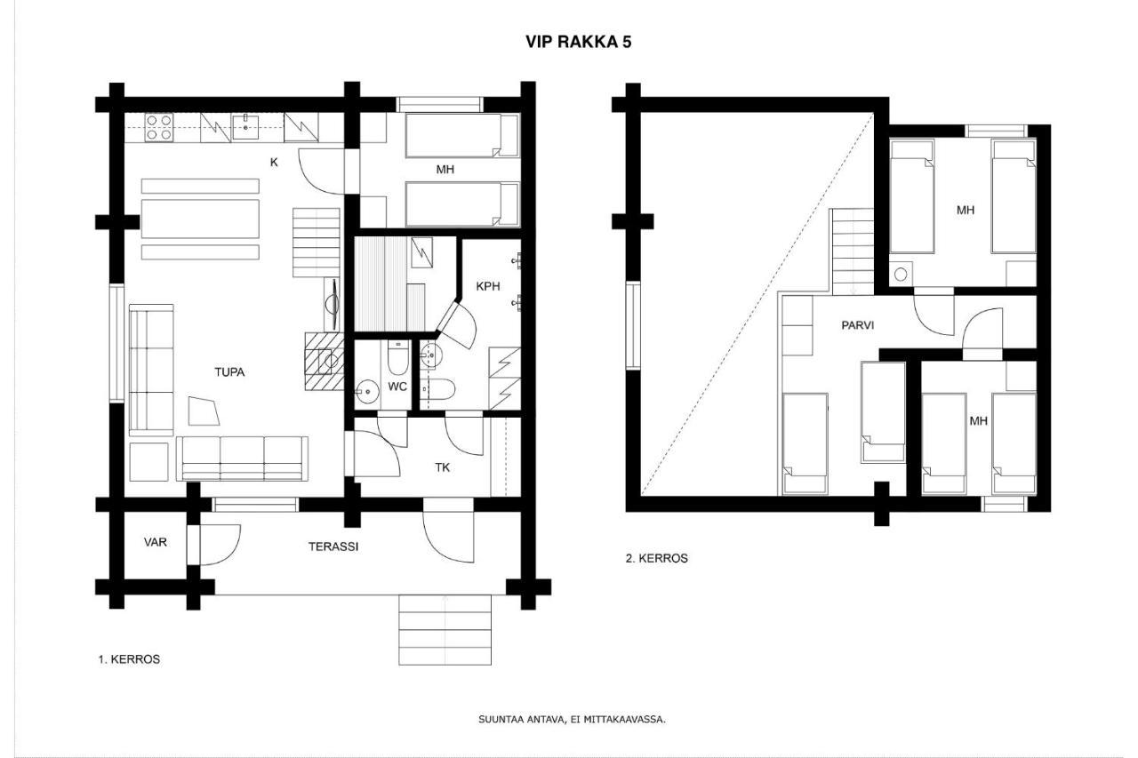 Vip Rakka Villas 5 & 6 Levi Exteriör bild